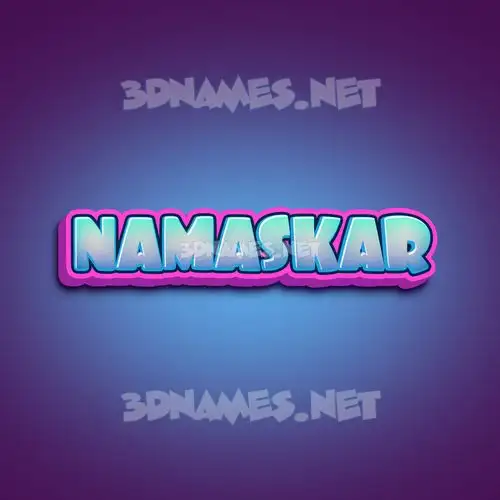 namaskar in Phat Purple style - 3D name wallpaper namaskar in Phat Purple style - 3D name wallpaper
