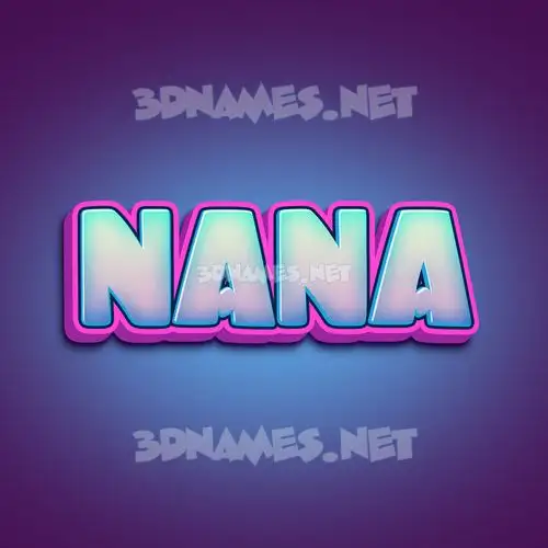 nana in Phat Purple style - 3D name wallpaper nana in Phat Purple style - 3D name wallpaper