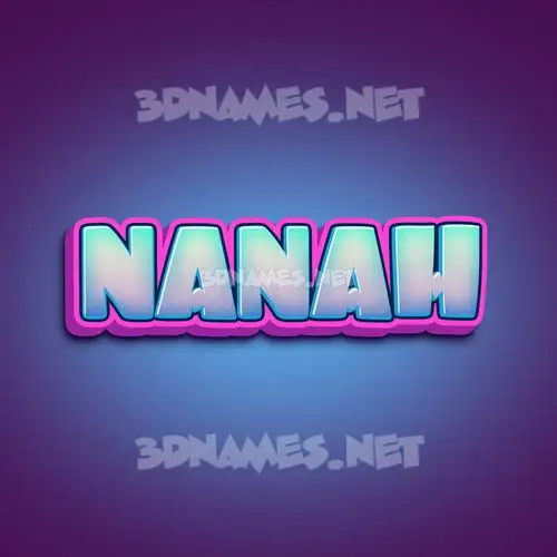 nanah in Phat Purple style - 3D name wallpaper nanah in Phat Purple style - 3D name wallpaper