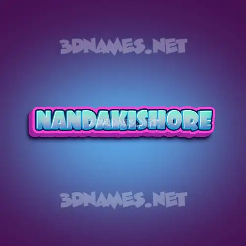 nandakishore in Phat Purple style - 3D name wallpaper nandakishore in Phat Purple style - 3D name wallpaper