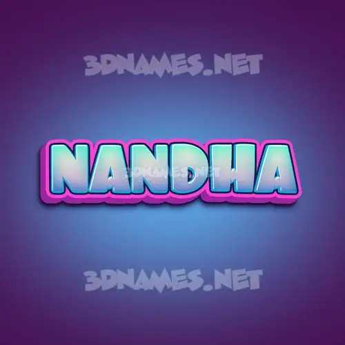 nandha in Phat Purple style - 3D name wallpaper nandha in Phat Purple style - 3D name wallpaper