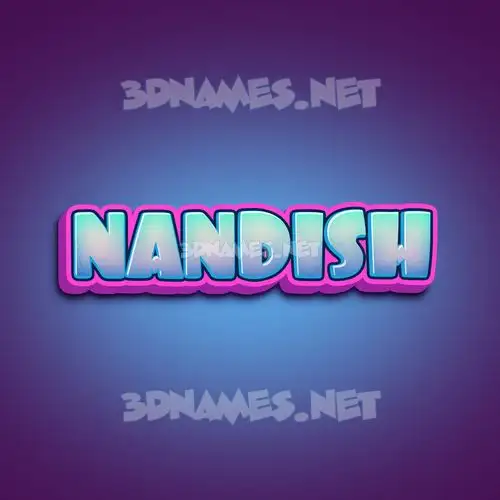 nandish in Phat Purple style - 3D name wallpaper nandish in Phat Purple style - 3D name wallpaper