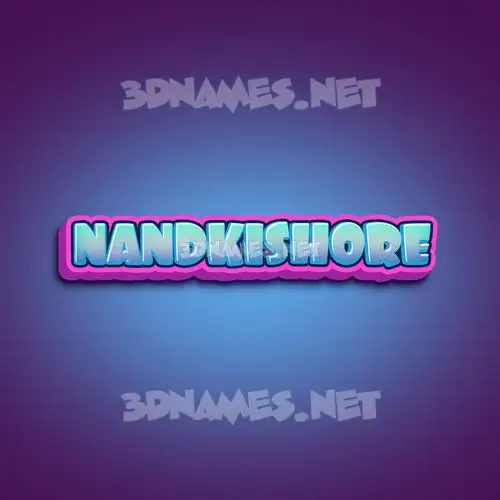 nandkishore in Phat Purple style - 3D name wallpaper nandkishore in Phat Purple style - 3D name wallpaper