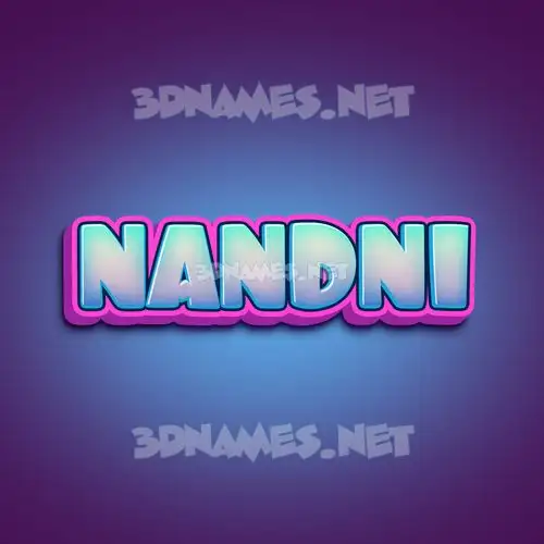 nandni in Phat Purple style - 3D name wallpaper nandni in Phat Purple style - 3D name wallpaper