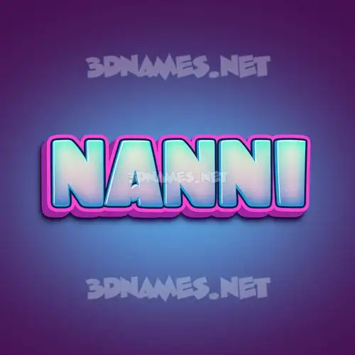 nanni in Phat Purple style - 3D name wallpaper nanni in Phat Purple style - 3D name wallpaper