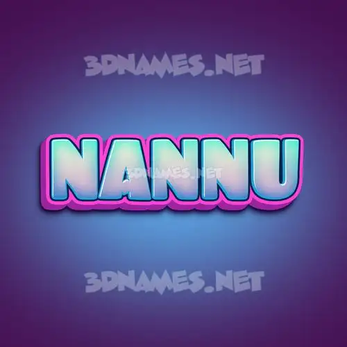 nannu in Phat Purple style - 3D name wallpaper nannu in Phat Purple style - 3D name wallpaper