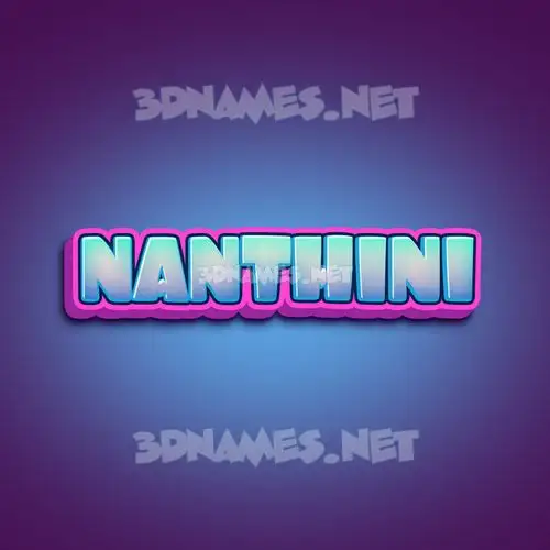 nanthini in Phat Purple style - 3D name wallpaper