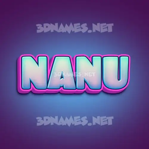 nanu in Phat Purple style - 3D name wallpaper nanu in Phat Purple style - 3D name wallpaper