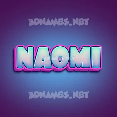 naomi in Phat Purple style - 3D name wallpaper