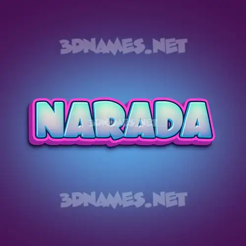 narada in Phat Purple style - 3D name wallpaper narada in Phat Purple style - 3D name wallpaper