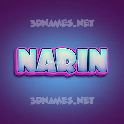 narin in Phat Purple style - 3D name wallpaper narin in Phat Purple style - 3D name wallpaper