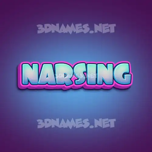 narsing in Phat Purple style - 3D name wallpaper