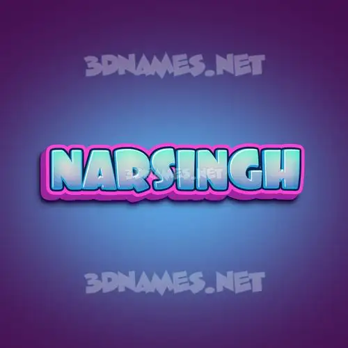 narsingh in Phat Purple style - 3D name wallpaper