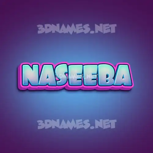 naseeba in Phat Purple style - 3D name wallpaper