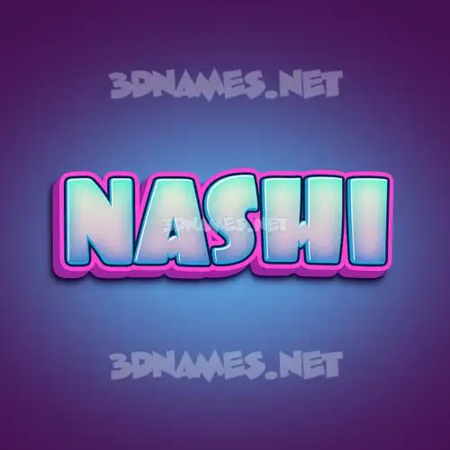 nashi in Phat Purple style - 3D name wallpaper nashi in Phat Purple style - 3D name wallpaper