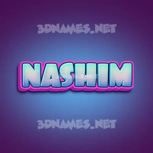 nashim in Phat Purple style - 3D name wallpaper nashim in Phat Purple style - 3D name wallpaper