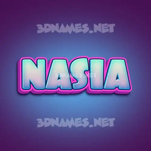 nasia in Phat Purple style - 3D name wallpaper nasia in Phat Purple style - 3D name wallpaper