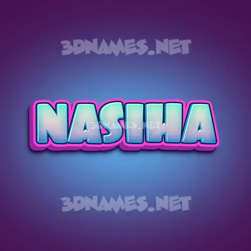 nasiha in Phat Purple style - 3D name wallpaper nasiha in Phat Purple style - 3D name wallpaper