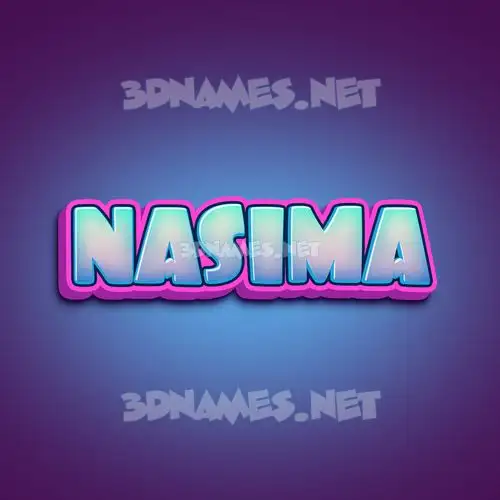 nasima in Phat Purple style - 3D name wallpaper nasima in Phat Purple style - 3D name wallpaper