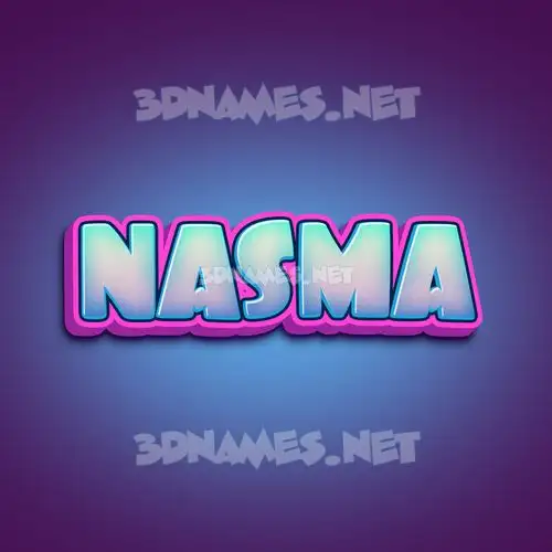 nasma in Phat Purple style - 3D name wallpaper nasma in Phat Purple style - 3D name wallpaper