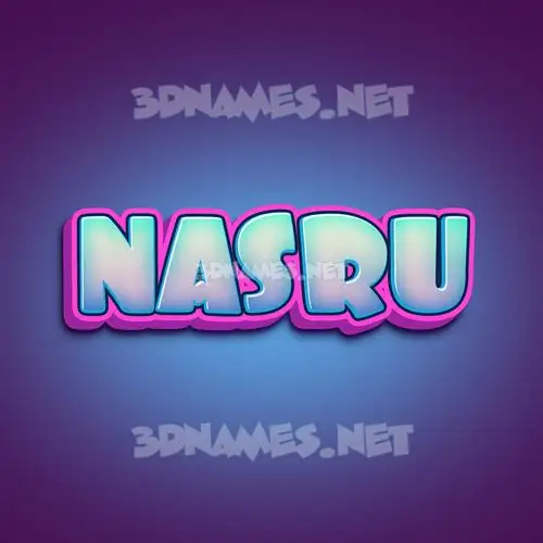nasru in Phat Purple style - 3D name wallpaper nasru in Phat Purple style - 3D name wallpaper