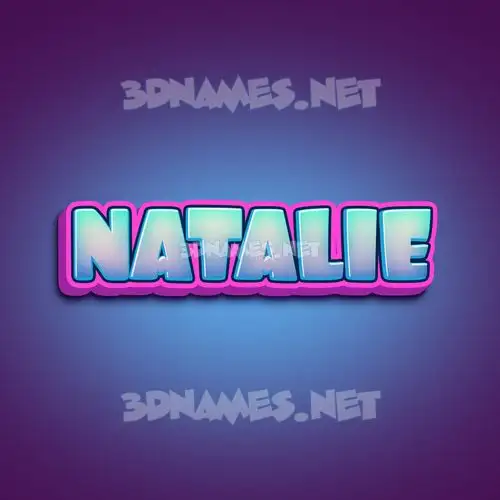 natalie in Phat Purple style - 3D name wallpaper natalie in Phat Purple style - 3D name wallpaper