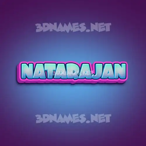 natarajan in Phat Purple style - 3D name wallpaper