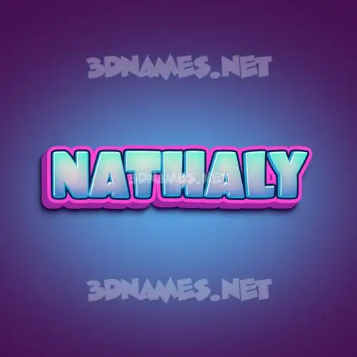 nathaly in Phat Purple style - 3D name wallpaper