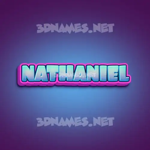 nathaniel in Phat Purple style - 3D name wallpaper nathaniel in Phat Purple style - 3D name wallpaper