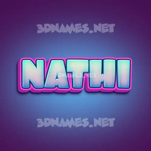 nathi in Phat Purple style - 3D name wallpaper