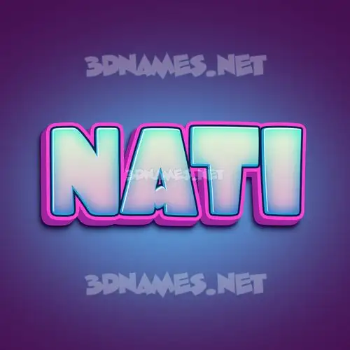 nati in Phat Purple style - 3D name wallpaper nati in Phat Purple style - 3D name wallpaper