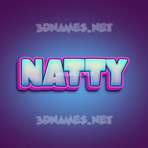 natty in Phat Purple style - 3D name wallpaper natty in Phat Purple style - 3D name wallpaper