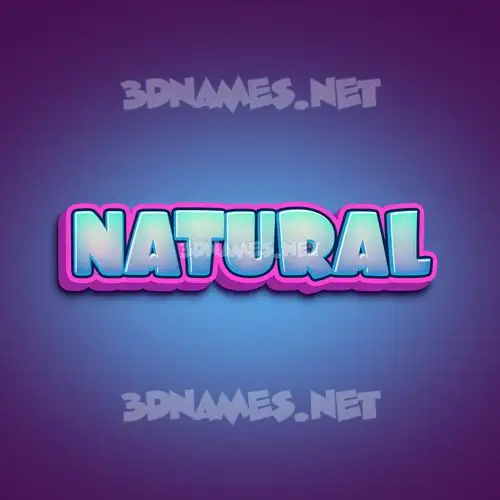 natural in Phat Purple style - 3D name wallpaper natural in Phat Purple style - 3D name wallpaper