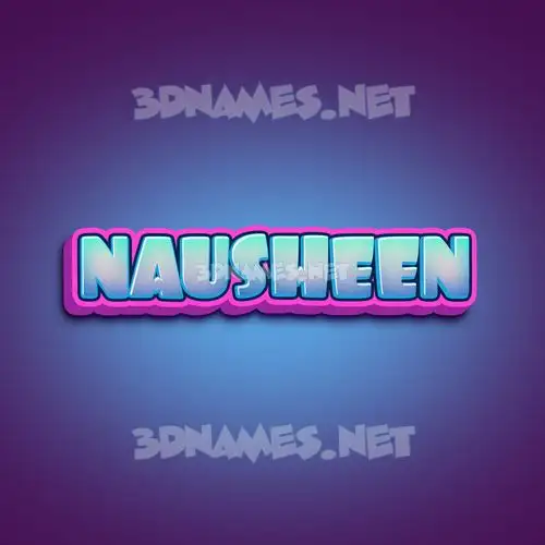 nausheen in Phat Purple style - 3D name wallpaper nausheen in Phat Purple style - 3D name wallpaper