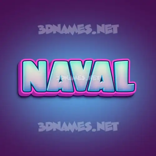 naval in Phat Purple style - 3D name wallpaper naval in Phat Purple style - 3D name wallpaper