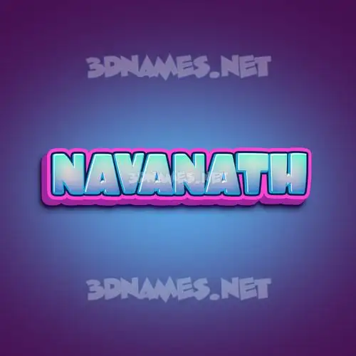navanath in Phat Purple style - 3D name wallpaper