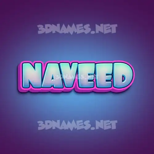 naveed in Phat Purple style - 3D name wallpaper