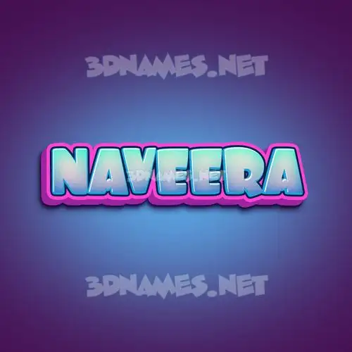 naveera in Phat Purple style - 3D name wallpaper