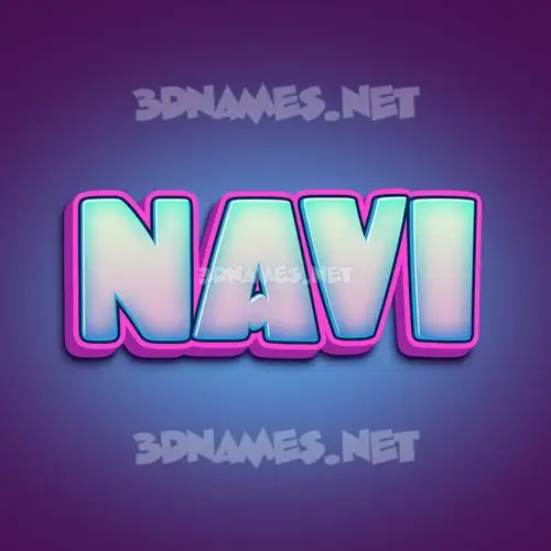 navi in Phat Purple style - 3D name wallpaper navi in Phat Purple style - 3D name wallpaper