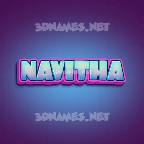 navitha in Phat Purple style - 3D name wallpaper