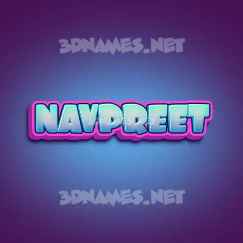 navpreet in Phat Purple style - 3D name wallpaper