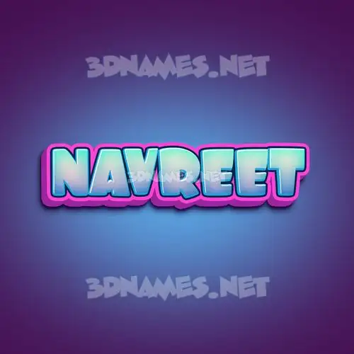 navreet in Phat Purple style - 3D name wallpaper