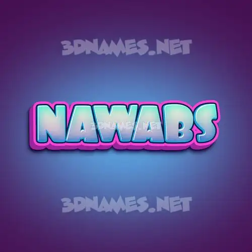 nawabs in Phat Purple style - 3D name wallpaper nawabs in Phat Purple style - 3D name wallpaper
