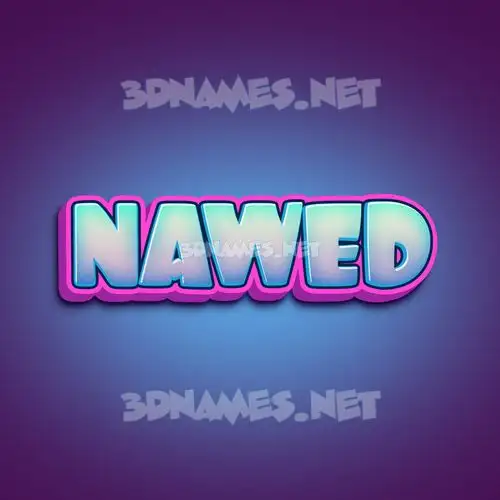 nawed in Phat Purple style - 3D name wallpaper