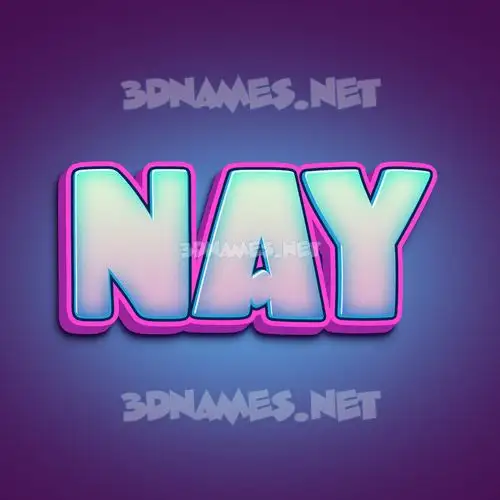 nay in Phat Purple style - 3D name wallpaper nay in Phat Purple style - 3D name wallpaper