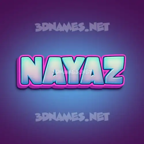 nayaz in Phat Purple style - 3D name wallpaper