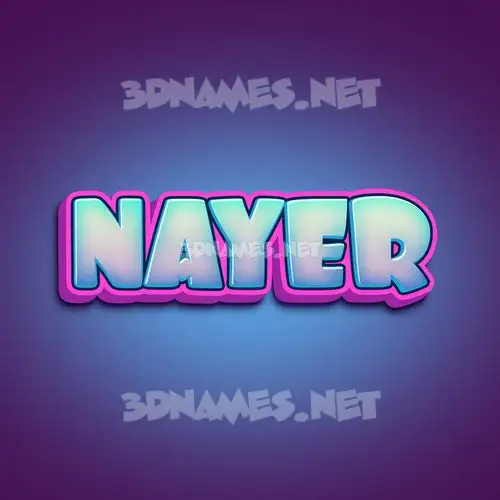 nayer in Phat Purple style - 3D name wallpaper nayer in Phat Purple style - 3D name wallpaper