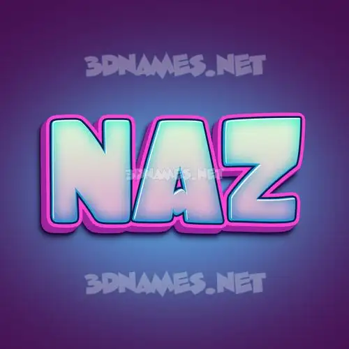 naz in Phat Purple style - 3D name wallpaper naz in Phat Purple style - 3D name wallpaper