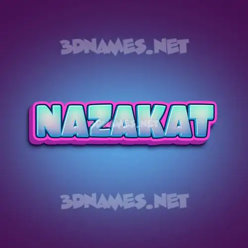 nazakat in Phat Purple style - 3D name wallpaper nazakat in Phat Purple style - 3D name wallpaper