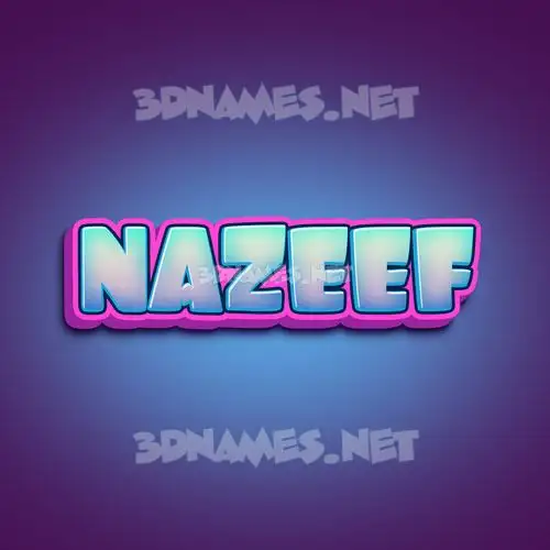 nazeef in Phat Purple style - 3D name wallpaper nazeef in Phat Purple style - 3D name wallpaper